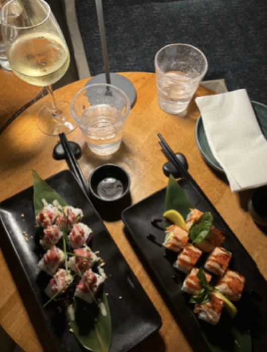 ate sushi, again